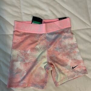 Nike Kids Pink and White Pro Shorts